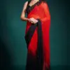 RED & BLACK SAREE